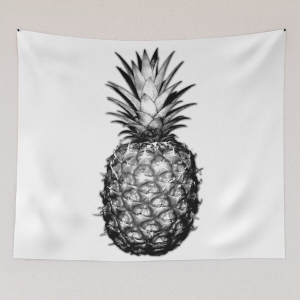 Item preview, Pineapple Black and White designed and sold by SweetFruit.