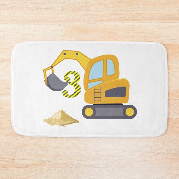 Item preview, 3rd Birthday Yellow Shovel Excavator designed and sold by JanooFactory.