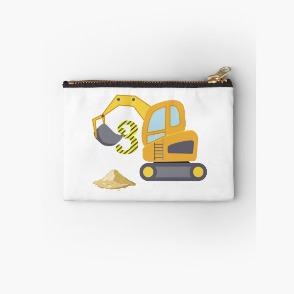 Item preview, 3rd Birthday Yellow Shovel Excavator designed and sold by JanooFactory.