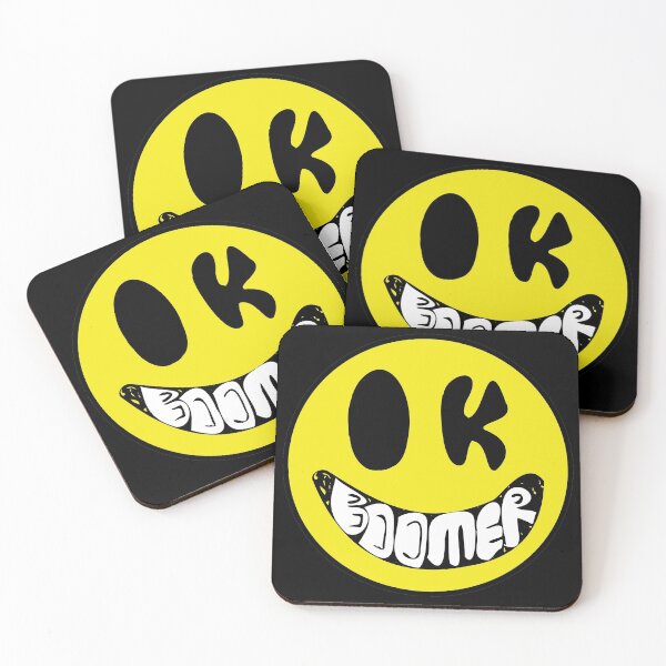 Item preview, Okay Boomer Crappy Face, Happy Face, Smiley Face designed and sold by pelagio.