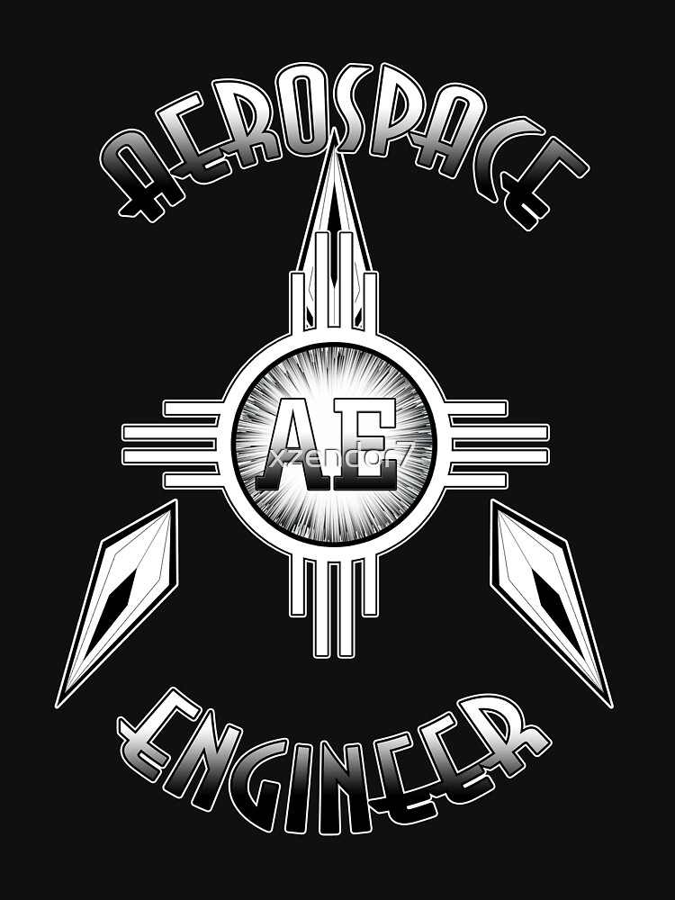 "Aerospace Engineer Retro Typography Artwork" Tshirt by xzendor7
