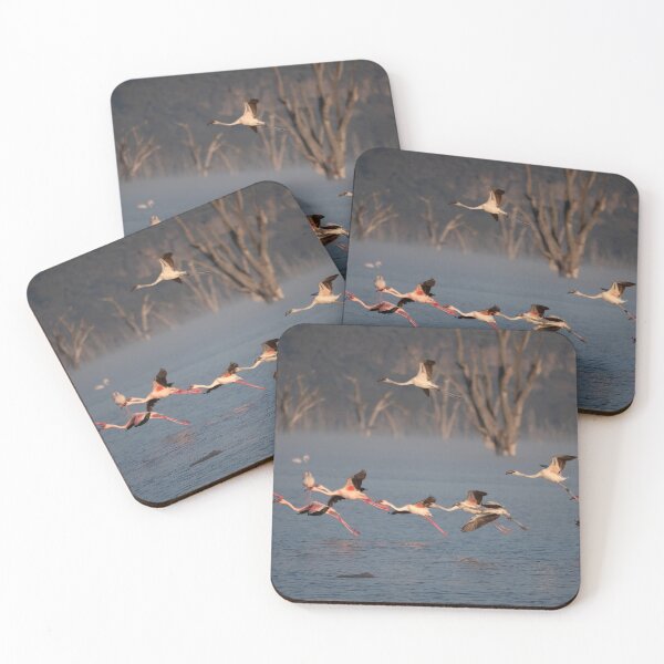 Item preview, Flying Flamingos on Lake Nakuru Kenya designed and sold by Christina Backus.