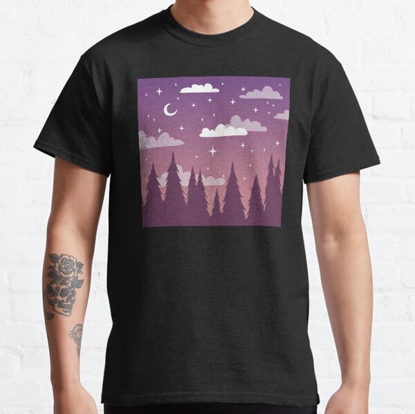 Purple Pine Sunset Classic T-Shirt