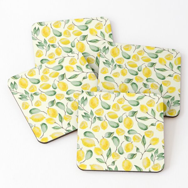 Item preview, Watercolor Lemon Pattern designed and sold by Bazarovaart.