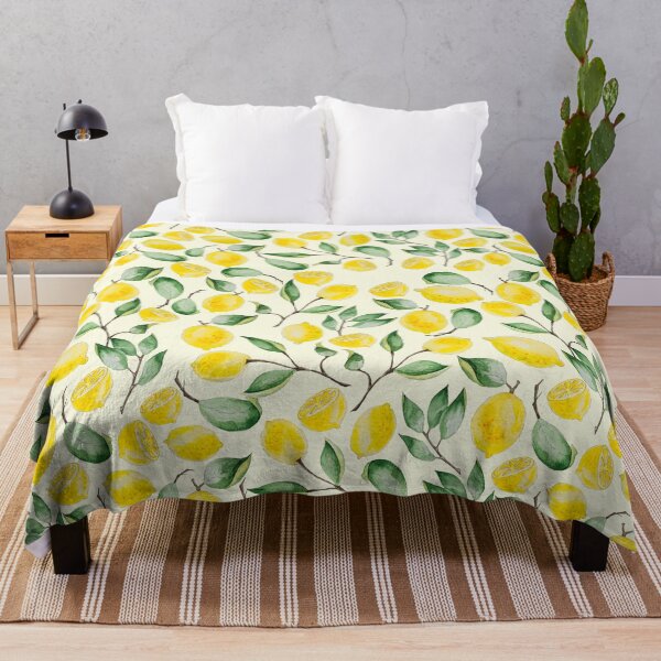 Item preview, Watercolor Lemon Pattern designed and sold by Bazarovaart.