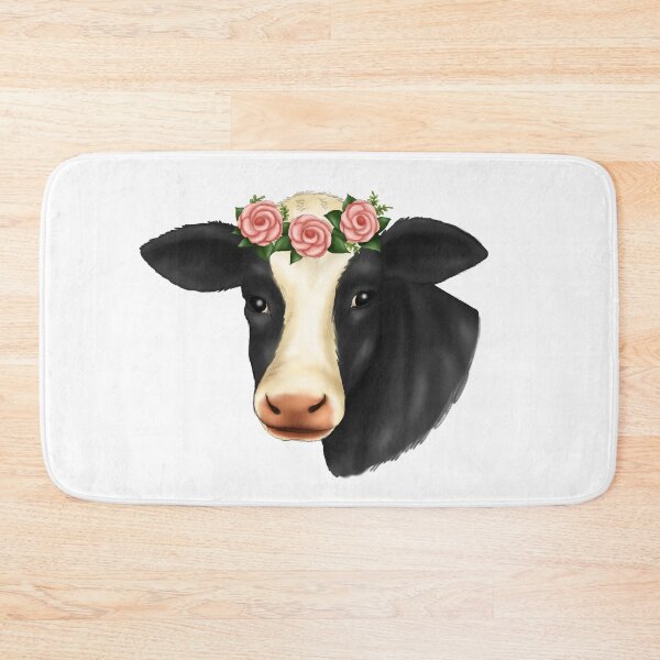 Item preview, Cow Wearing Beautiful Flower Wreath designed and sold by Deanna McRae.