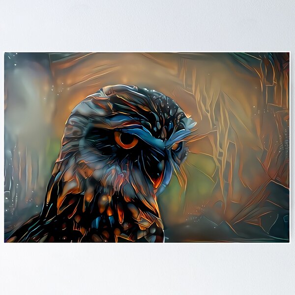 Item preview, Metallic owl designed and sold by watwateroo.