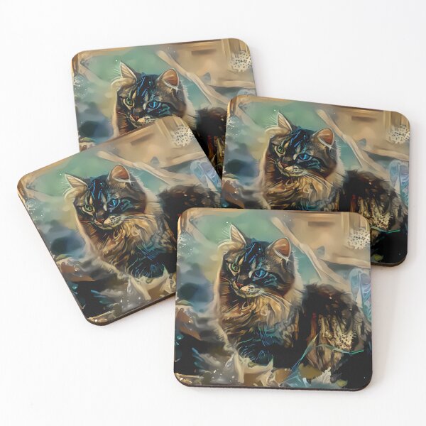 Item preview, fractal cat designed and sold by watwateroo.