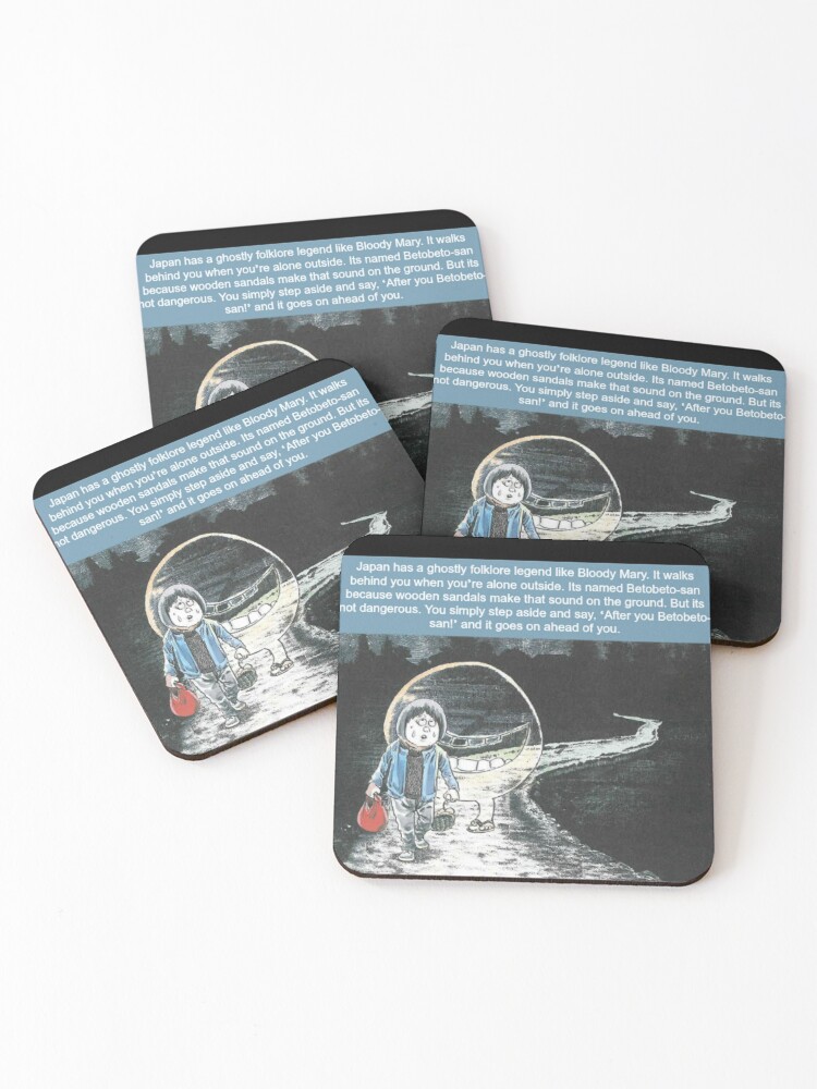 COASTER SET of 4 made from cork packed in a cotton drawstring bag