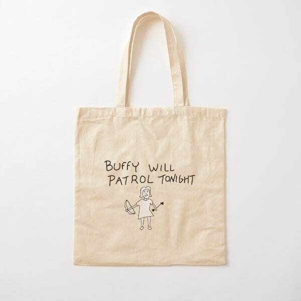 Buffy Will Patrol Tonight Cotton Tote Bag