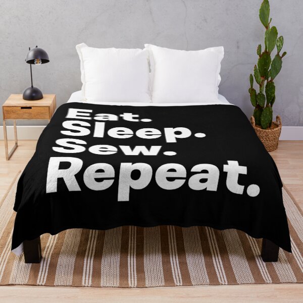 Item preview, Eat Sleep Sew Repeat designed and sold by teesaurus.