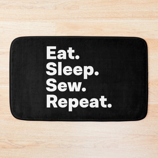Item preview, Eat Sleep Sew Repeat designed and sold by teesaurus.