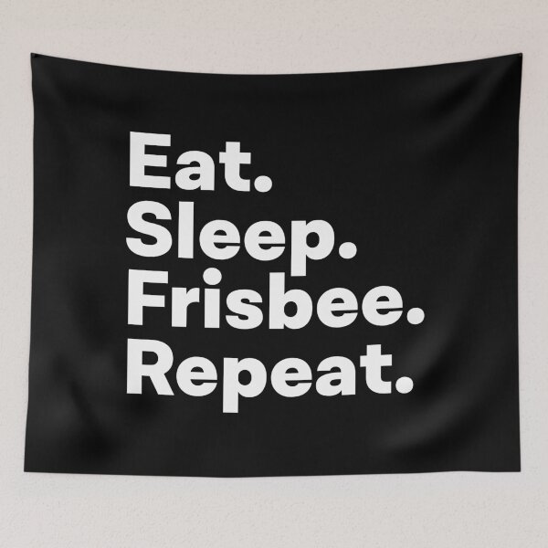 Item preview, Eat Sleep Frisbee Repeat designed and sold by teesaurus.