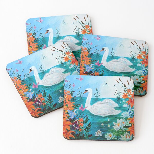 Item preview, swan on the pond designed and sold by saraperry.