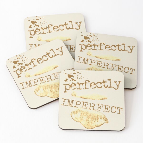 Item preview, Perfectly imperfect typography text art quote by Word Fandom - wordfandom designed and sold by Kerry Pritchard.