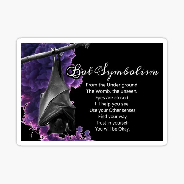 Bat Symbolism Sticker