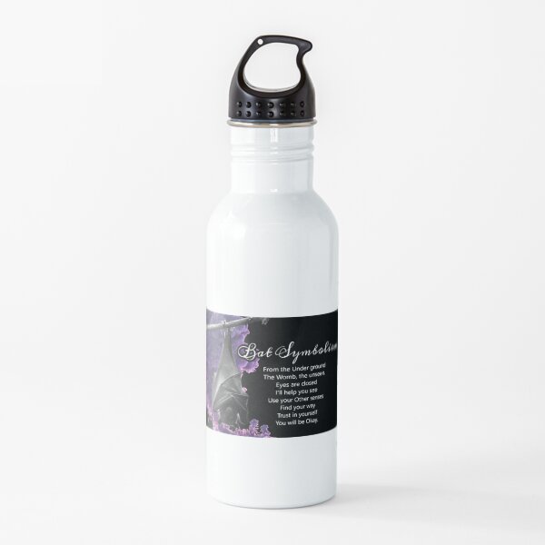Bat Symbolism Water Bottle