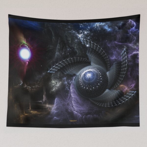 Item preview, When Universes Collide Fractal Fantasy Spacescape designed and sold by Xzendor7 Digital Art Creations.