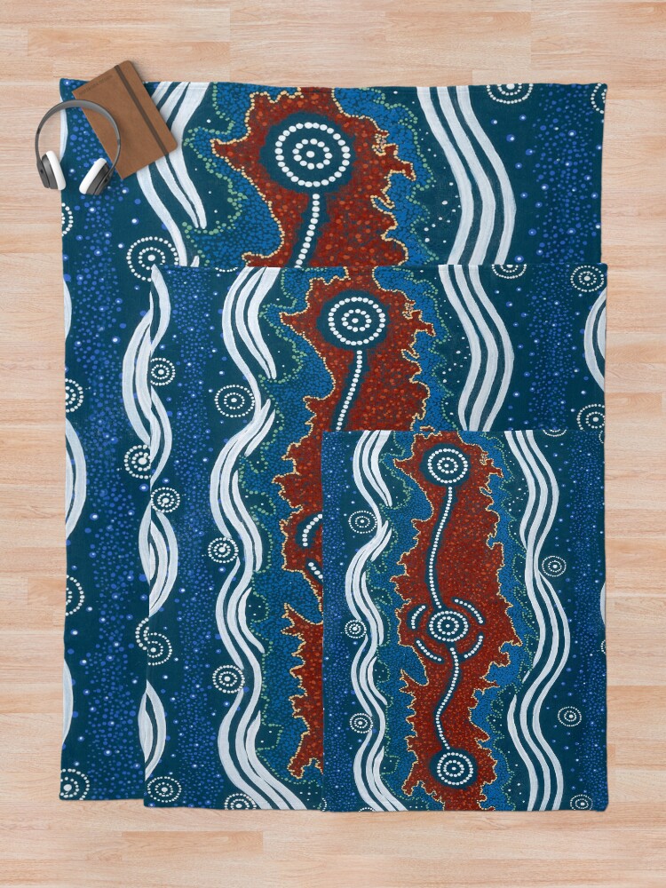 Alternate view of 3 Lore / Creation Story Throw Blanket