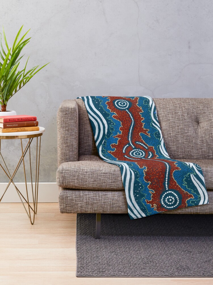 Alternate view of 3 Lore / Creation Story Throw Blanket