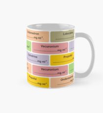 Gift for Anaesthetist Drug Label Pattern Classic Mug