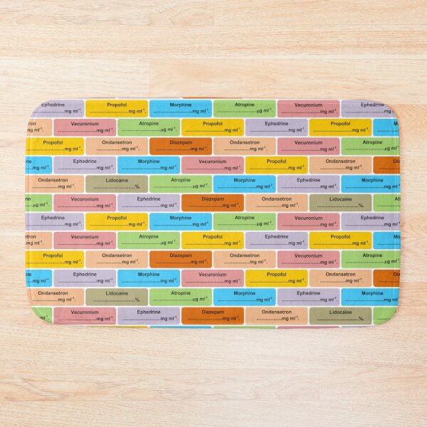 Item preview, Anesthesia Drug Label Pattern Anaesthesia designed and sold by VersiMerch.