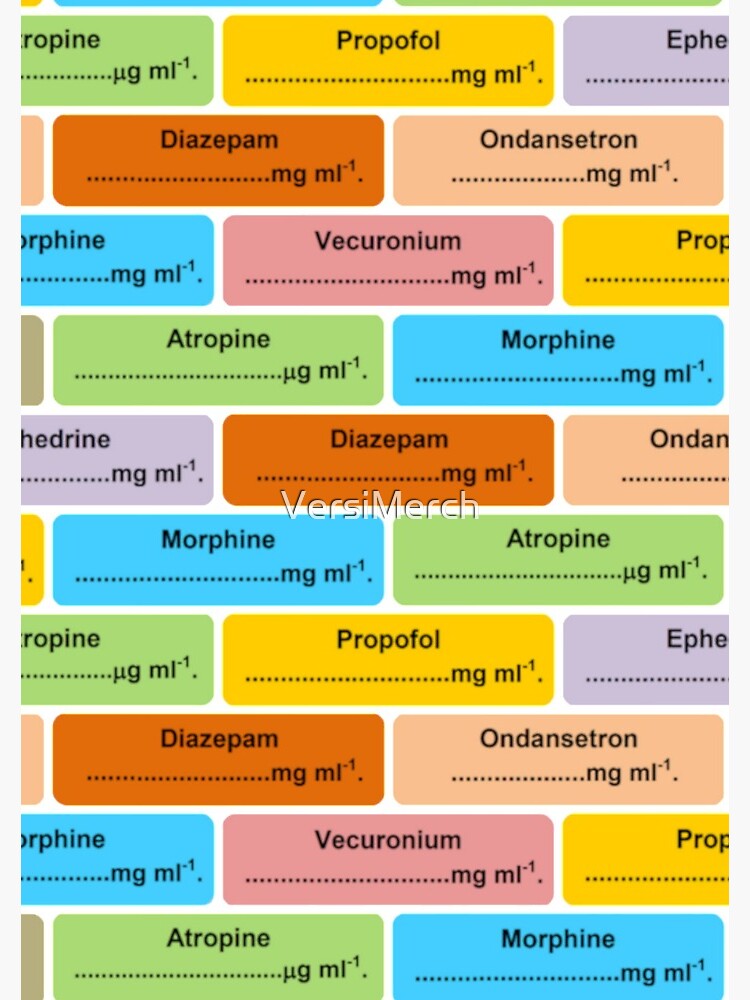 Anesthesia Drug Labels vrogue.co