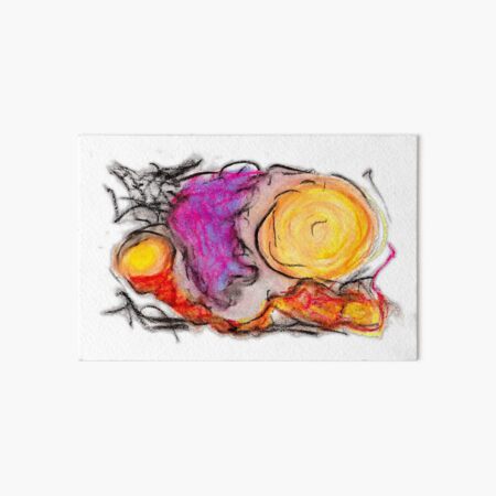 sdtho_art | oil pastel on paper - abstract Art Board Print