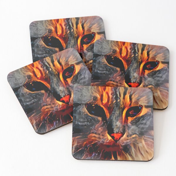 Item preview, Cat on fire designed and sold by watwateroo.