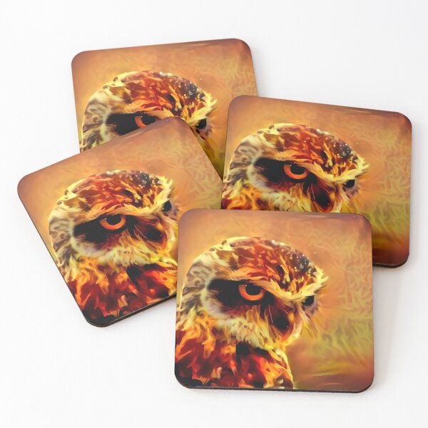 Item preview, fire owl designed and sold by watwateroo.