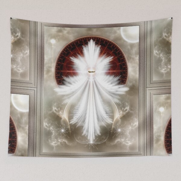 Item preview, Angel Wings Snowflake Fractal Art Composition designed and sold by Xzendor7 Digital Art Creations.