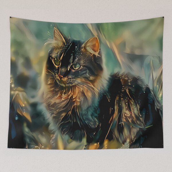 Item preview, metallic cat designed and sold by watwateroo.