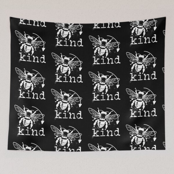 Item preview, Bee kind typography text art quote by Word Fandom - wordfandom designed and sold by Kerry Pritchard.