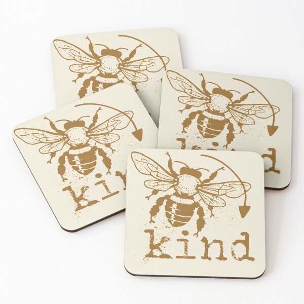 Item preview, Bee kind typography text art quote by Word Fandom - wordfandom designed and sold by Kerry Pritchard.