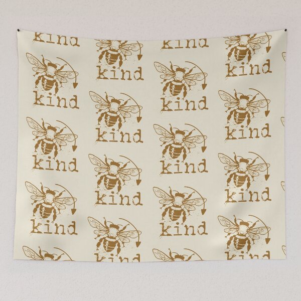 Item preview, Bee kind typography text art quote by Word Fandom - wordfandom designed and sold by Kerry Pritchard.