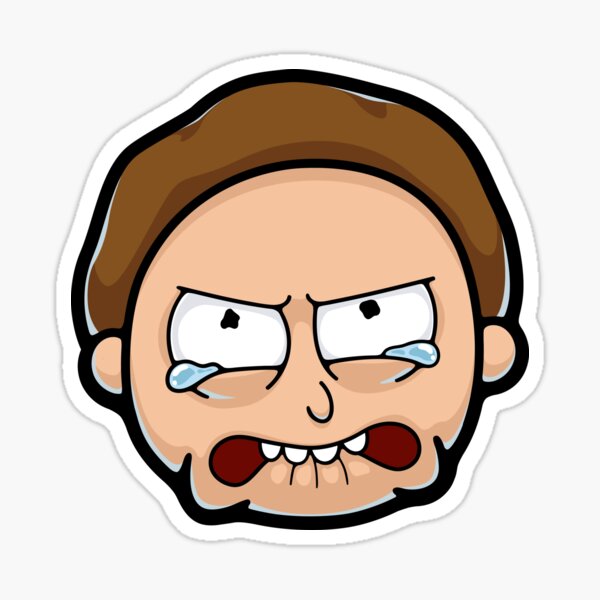 Crying Morty Smith Sticker