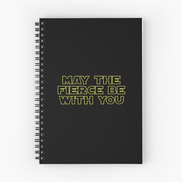 Item preview, May the Fierce be with You (yellow, outline) designed and sold by AllQueerHere.
