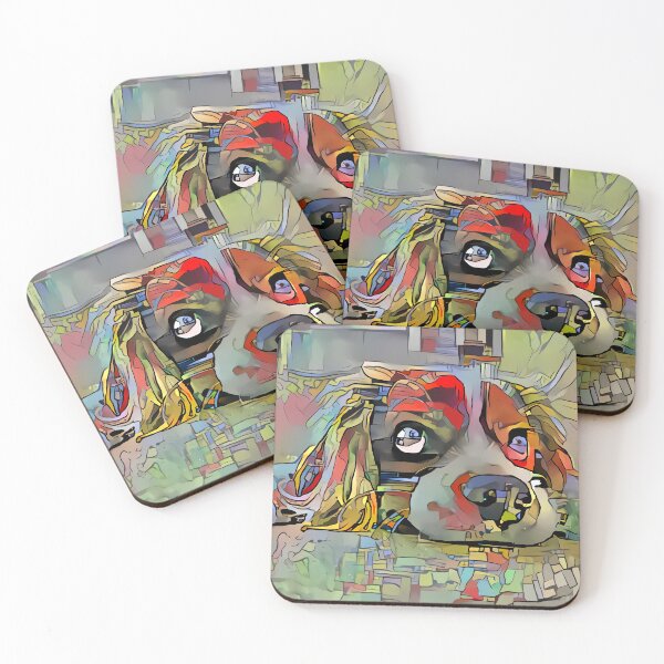 Item preview, colorful dog designed and sold by watwateroo.