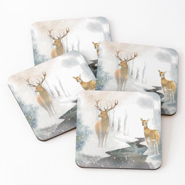 Item preview, winter deer designed and sold by haroulita.