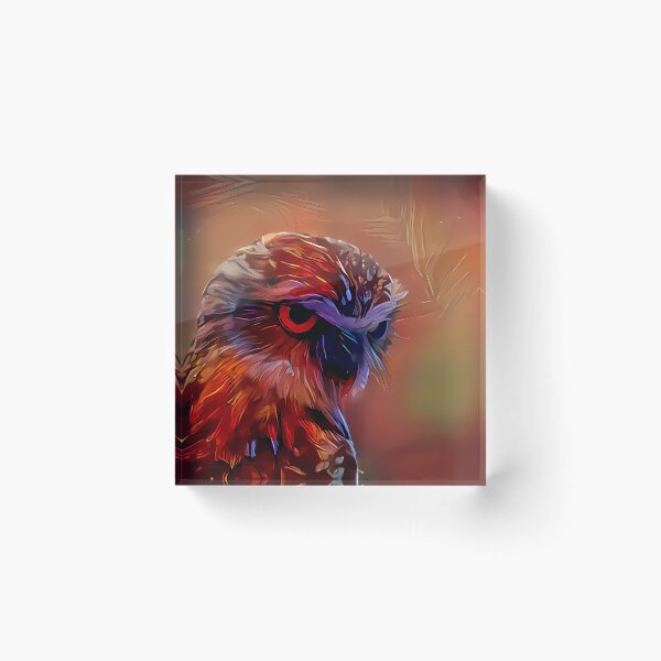 Item preview, fire owl designed and sold by watwateroo.