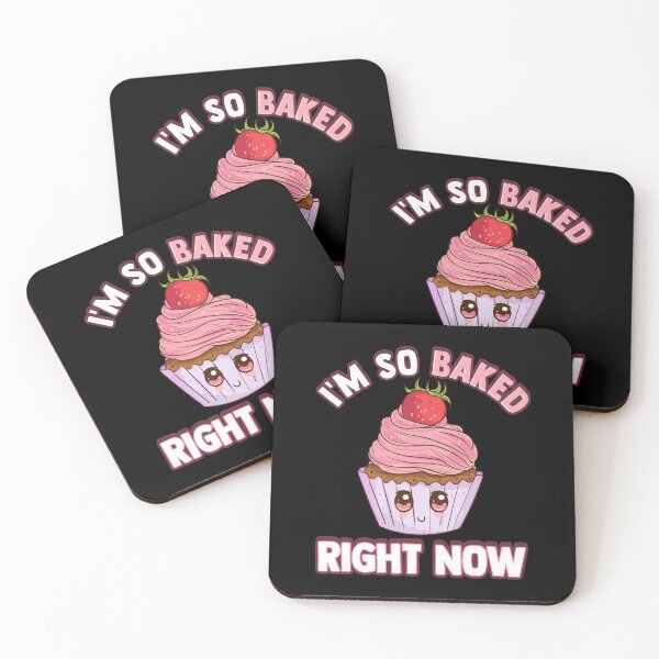 Item preview, Cute & Funny I'm So Baked Right Now Cupcake Pun designed and sold by perfectpresents.