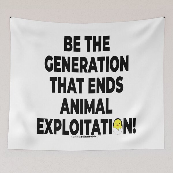 Item preview, Vegan Activist Graphics #takingblindfoldsoff 4 v2 designed and sold by blindfoldsoff.
