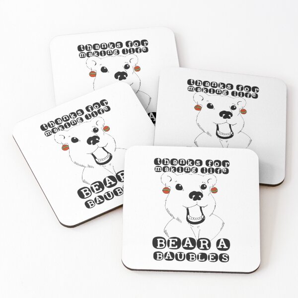 Item preview, Heartfelt pun christmas gift polarbear a baubles  designed and sold by Optimisticink.