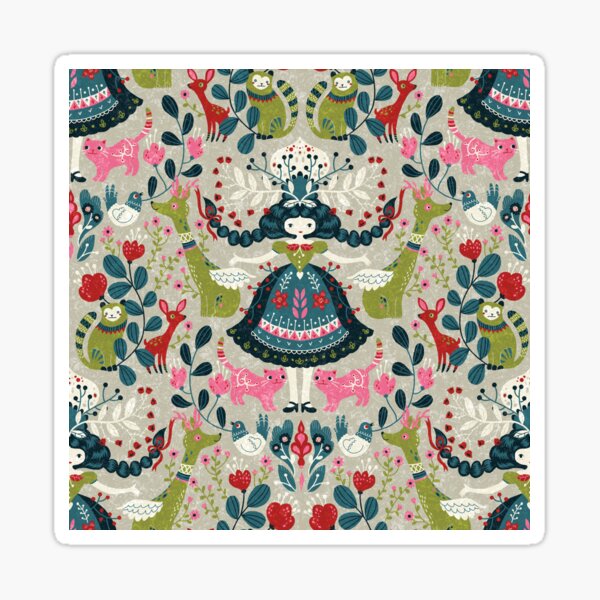 New Scandinavian girl Sticker