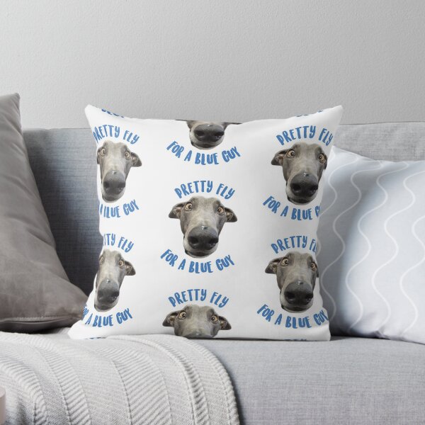 Pretty Fly For a Blue Guy Throw Pillow