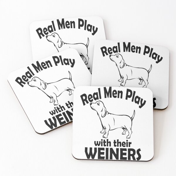 Item preview, Real Men Love their Weiners - Christmas And Birthday Gift Ideas For Dog Lovers designed and sold by ASClothDesign.