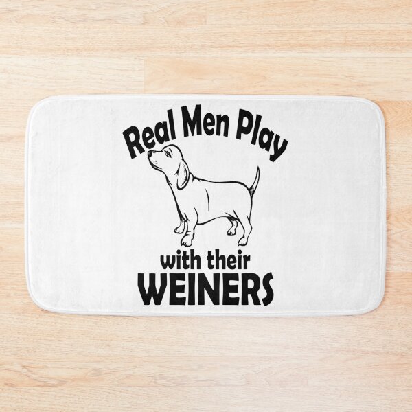 Item preview, Real Men Love their Weiners - Christmas And Birthday Gift Ideas For Dog Lovers designed and sold by ASClothDesign.