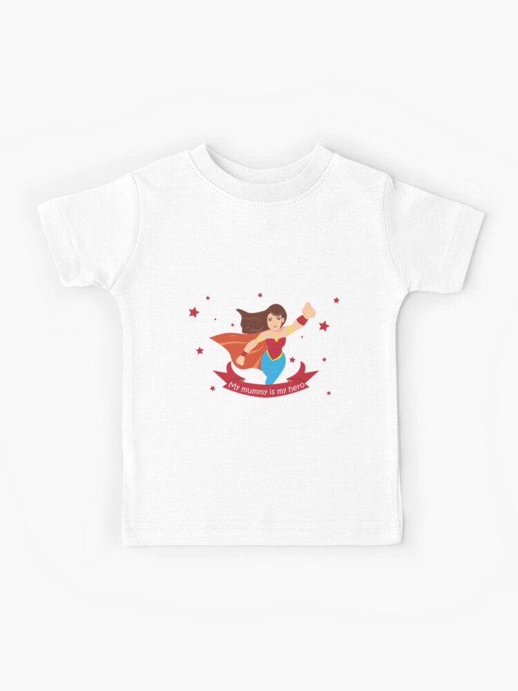 Infant T-Shirt Dark TooLoud My Mommy is My Hero