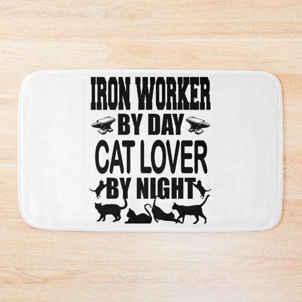 Item preview, Iron Worker By Day Cat Lover By Night  - Christmas And Birthday Gift Ideas For Cat Lovers designed and sold by ASClothDesign.
