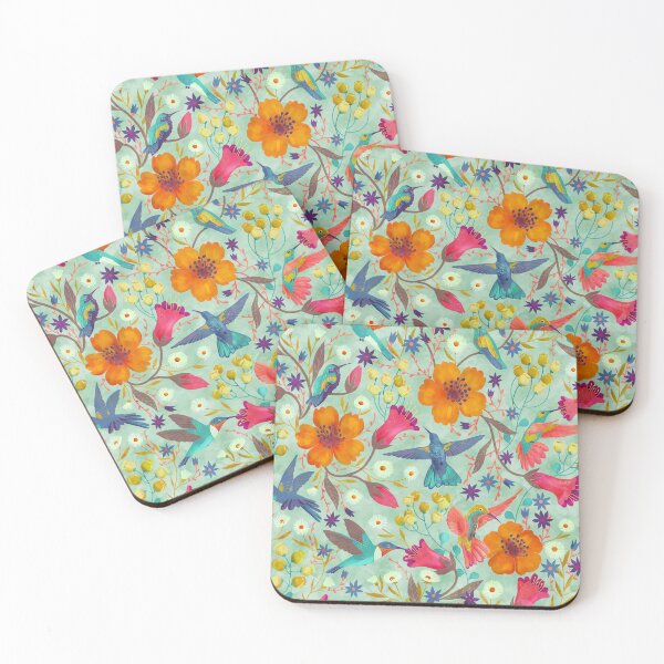 Item preview, humming birds in green designed and sold by Gaia Marfurt.